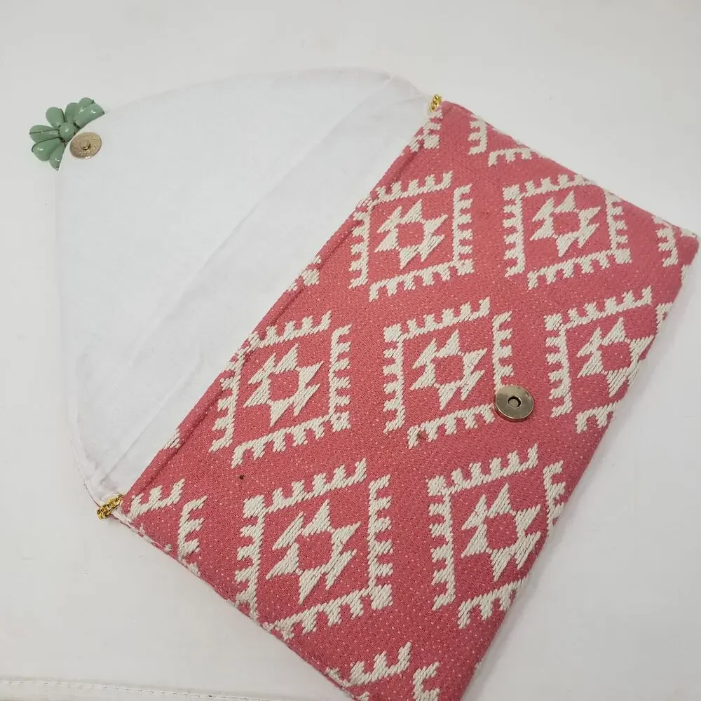 Shoulder Bag Bead and Metal Accent Gold Chain Strap - Picture 4 of 6